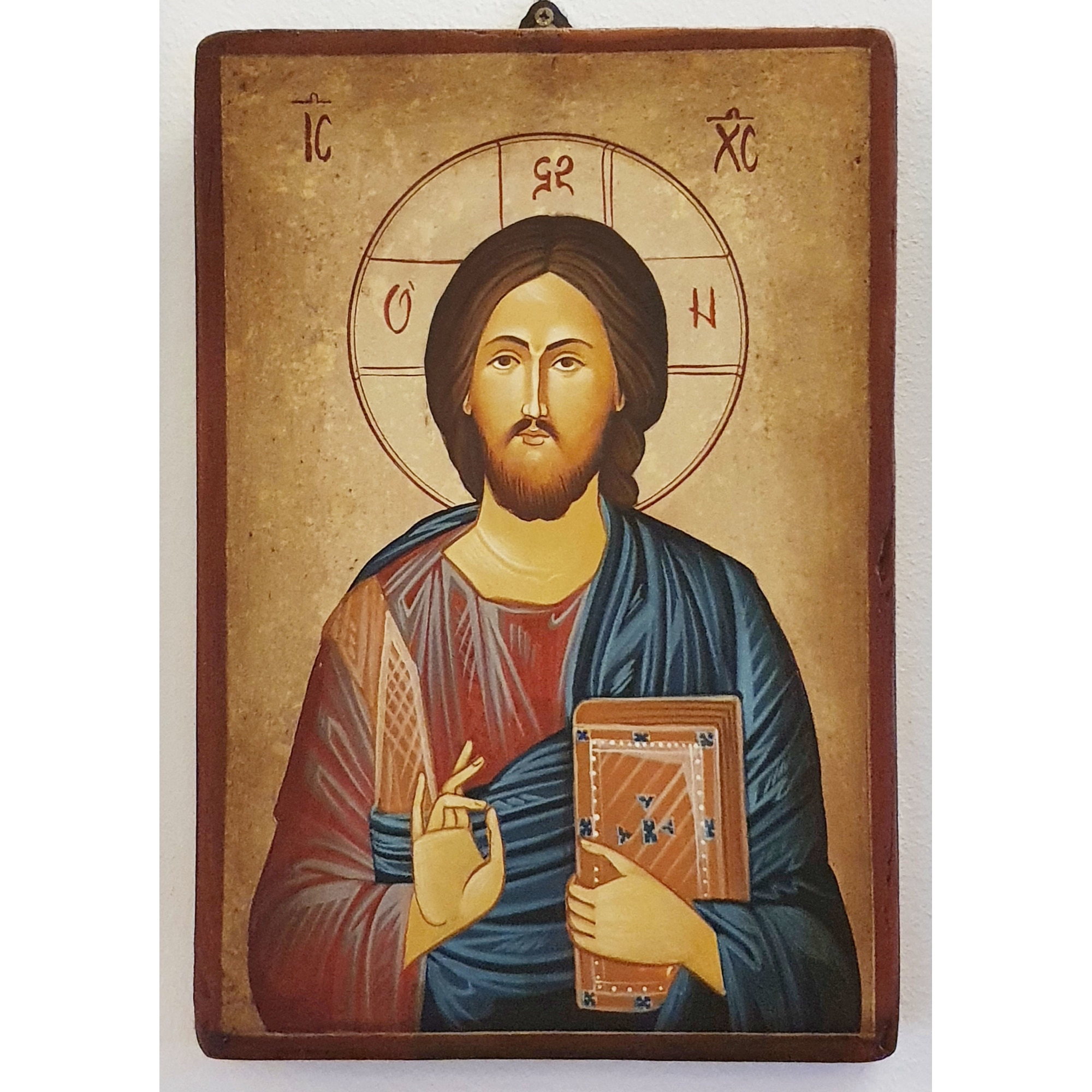 Icoana pictata pe lemn Iisus Hristos 104, Artizanat Opait, 32x22cm