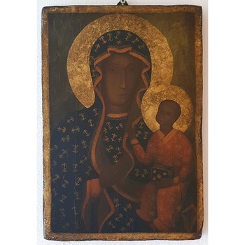 Icoana pictata pe lemn Bizantina Speciala Maica Domnului 6, Artizanat Opait, 14x10cm Icoana pictata pe lemn Bizantina Speciala Maica Domnului 6, Artizanat Opait, 14x10cm