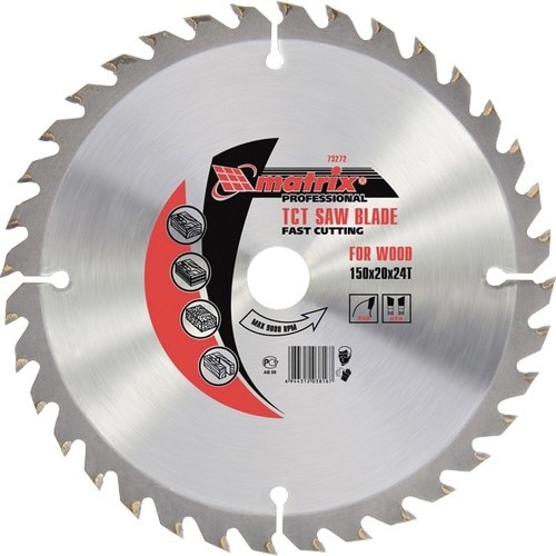 Disc taiat lemne, 190 х 20 mm, 48 dinti, bucsa 16/20, MTX