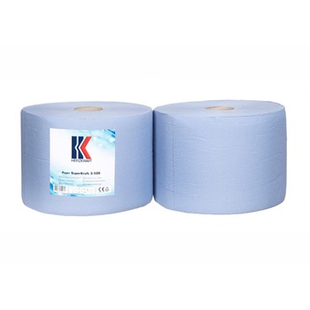 Rola hartie portionata, 2 role x 500 , 3 straturi, albastra, Herzkraft Rola hartie portionata, 2 role x 500 , 3 straturi, albastra, Herzkraft