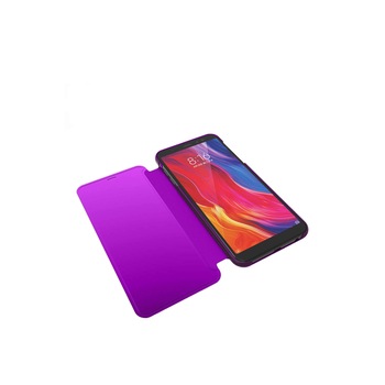 Husa Luxury Samsung Galaxy A7 2018 / A750 Clear View Standing Cover, Purple Husa Luxury Samsung Galaxy A7 2018 / A750 Clear View Standing Cover, Purple