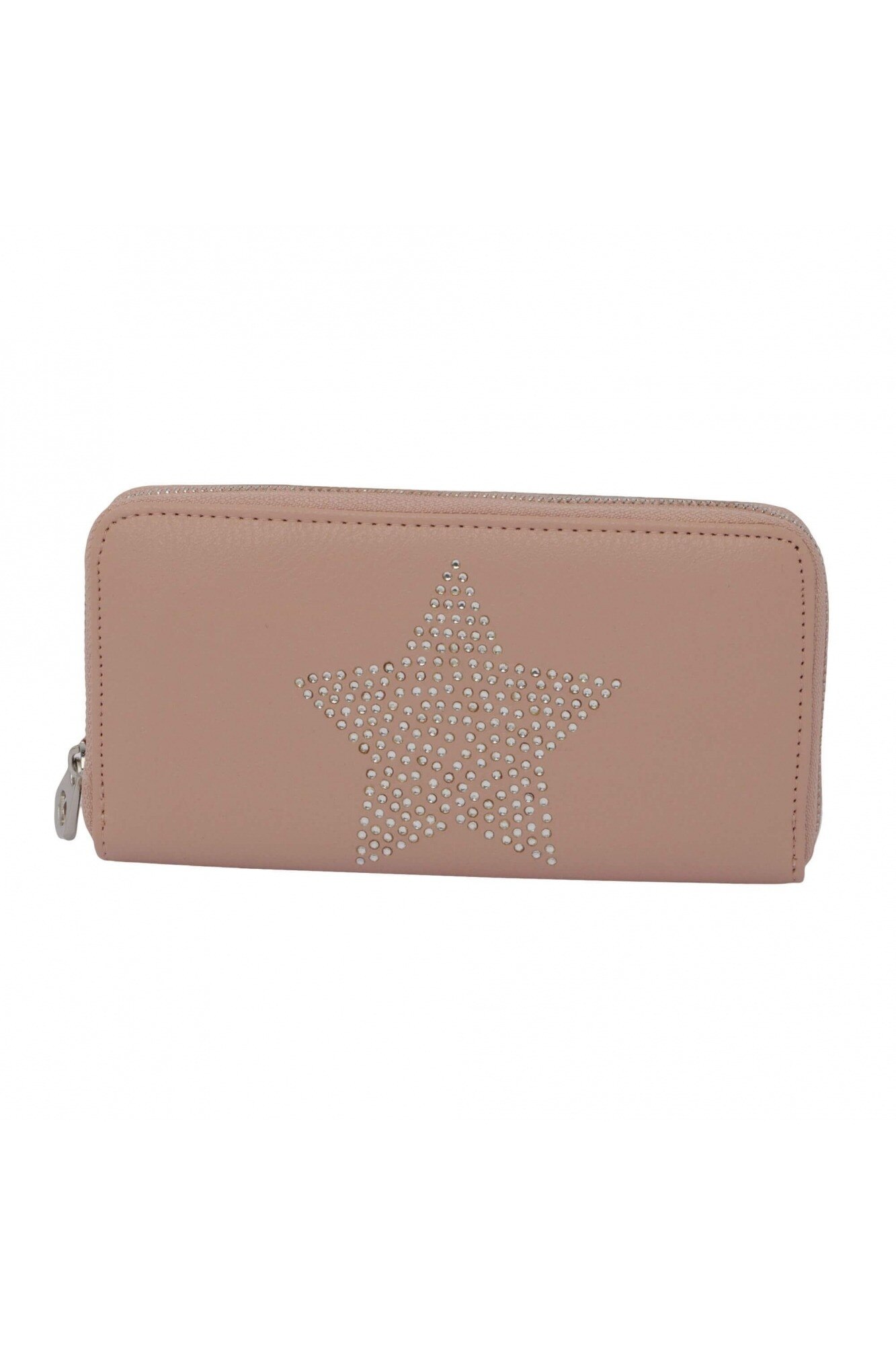 Portofel dama piele ecologica,19x10x2.5 cm, Roz prafuit