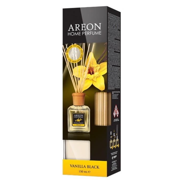 Areon Home Sticks Vanilla Black légfrissítő 150 ml