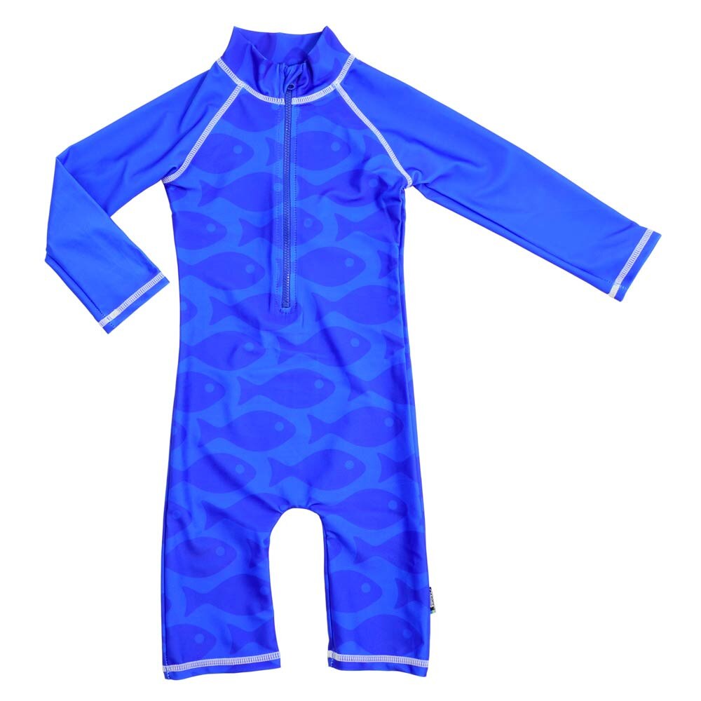 Costum de baie Fish Blue protectie UV Swimpy
