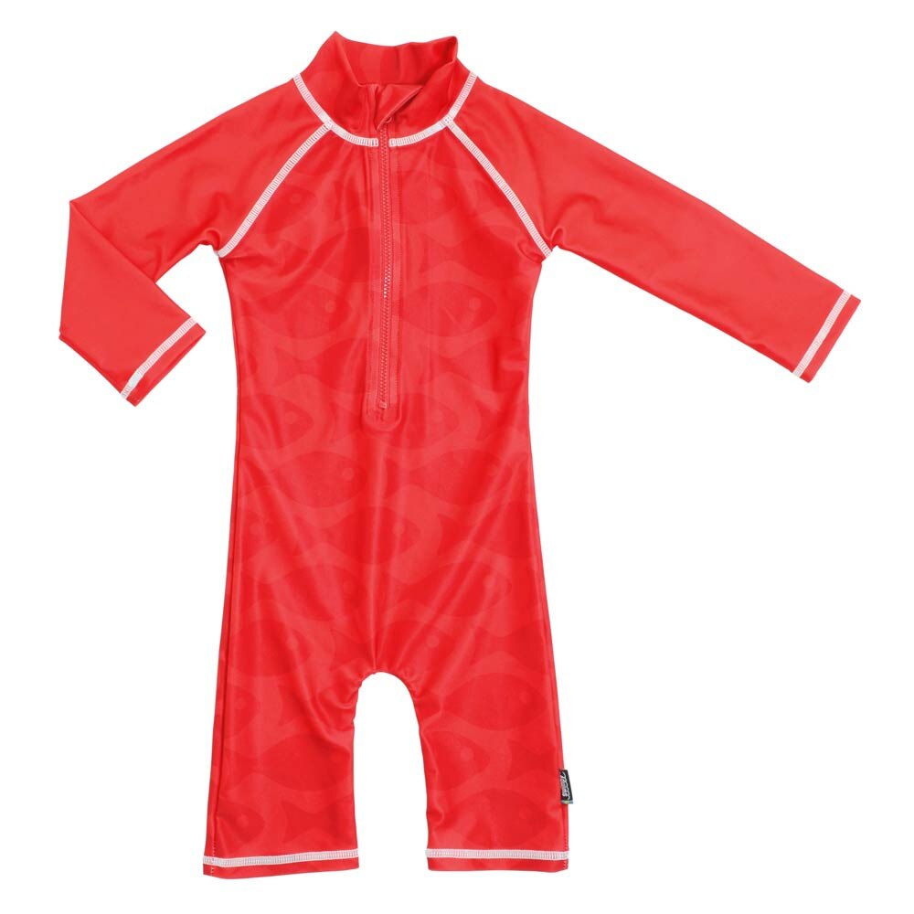 Costum de baie Fish Red protectie UV Swimpy