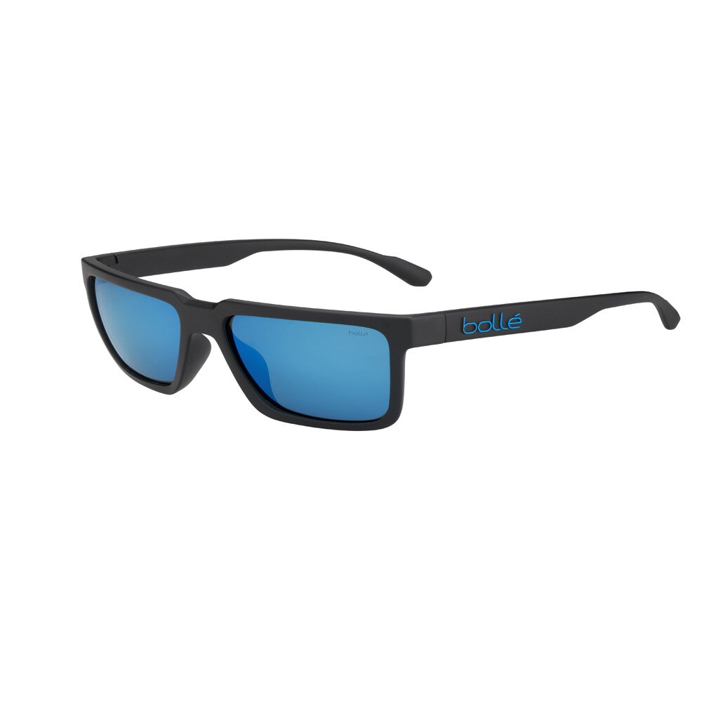 Ochelari de soare Lifestyle Bolle Frank polarizati, Negru mat/Albastru