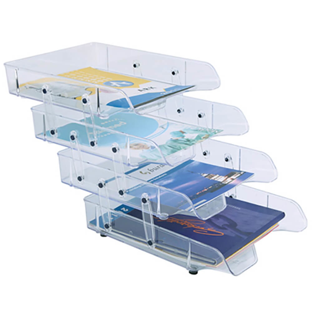 Set 4 tavite documente, ARK, 2084, culisante, transparente cristal