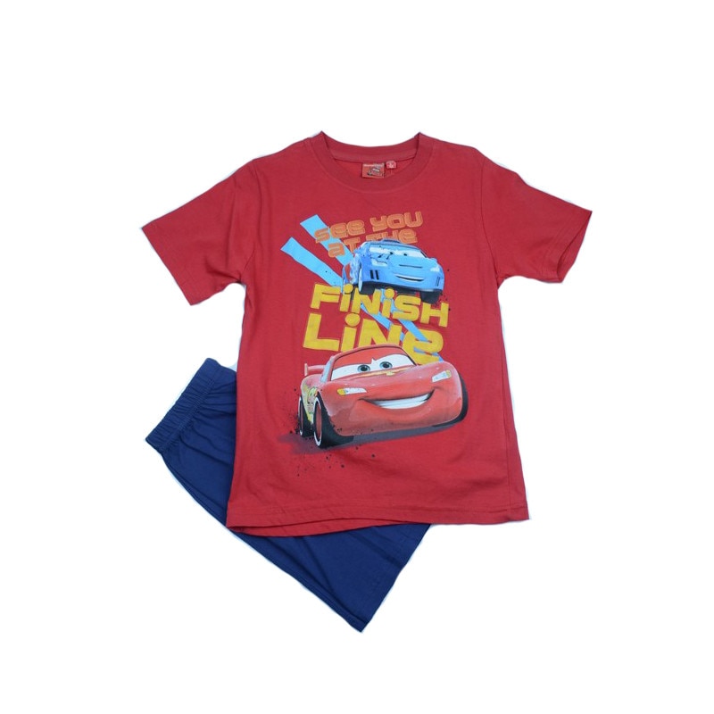 Pijama vara baieti Disney Cars 302448, Multicolor, 128