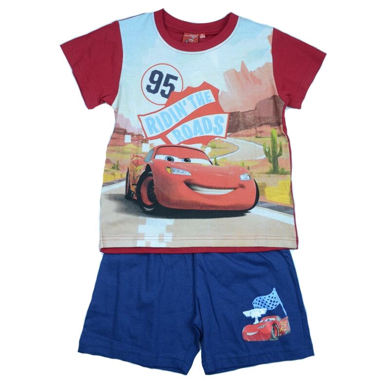 Pijama vara baieti SETINO Cars 831-110, Multicolor, 116