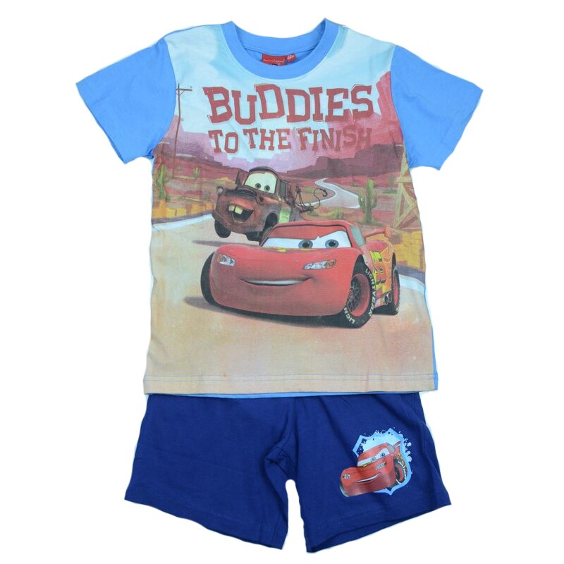 Pijama de vara pentru baieti Setino Cars 831-112A, Multicolor 128 CM