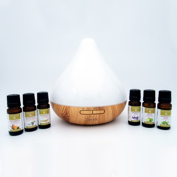 Difuzor aromaterapie, Zenix, GX-13K + Kit 6 uleiuri Mayam Difuzor aromaterapie, Zenix, GX-13K + Kit 6 uleiuri Mayam