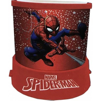 Veioza lampa Spiderman cu proiectie rosu 11.5 cm Rosu Veioza lampa Spiderman cu proiectie rosu 11.5 cm Rosu