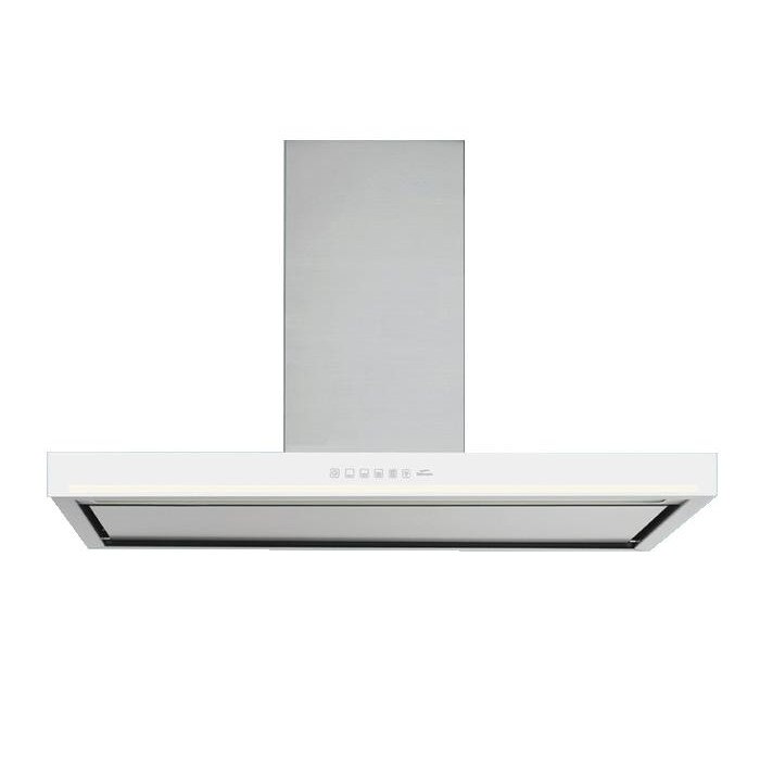 Hota de perete FALMEC BLADE L=90 cm, Sticla culoare alba, Aspiratie perimetrala, Touch control, Functie 24h, Garantie 5 ani, Fabricatie Italia
