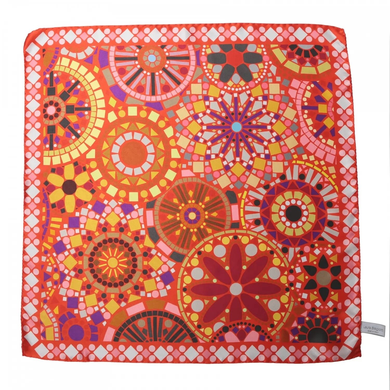 Esarfa matase Streets of Mind red