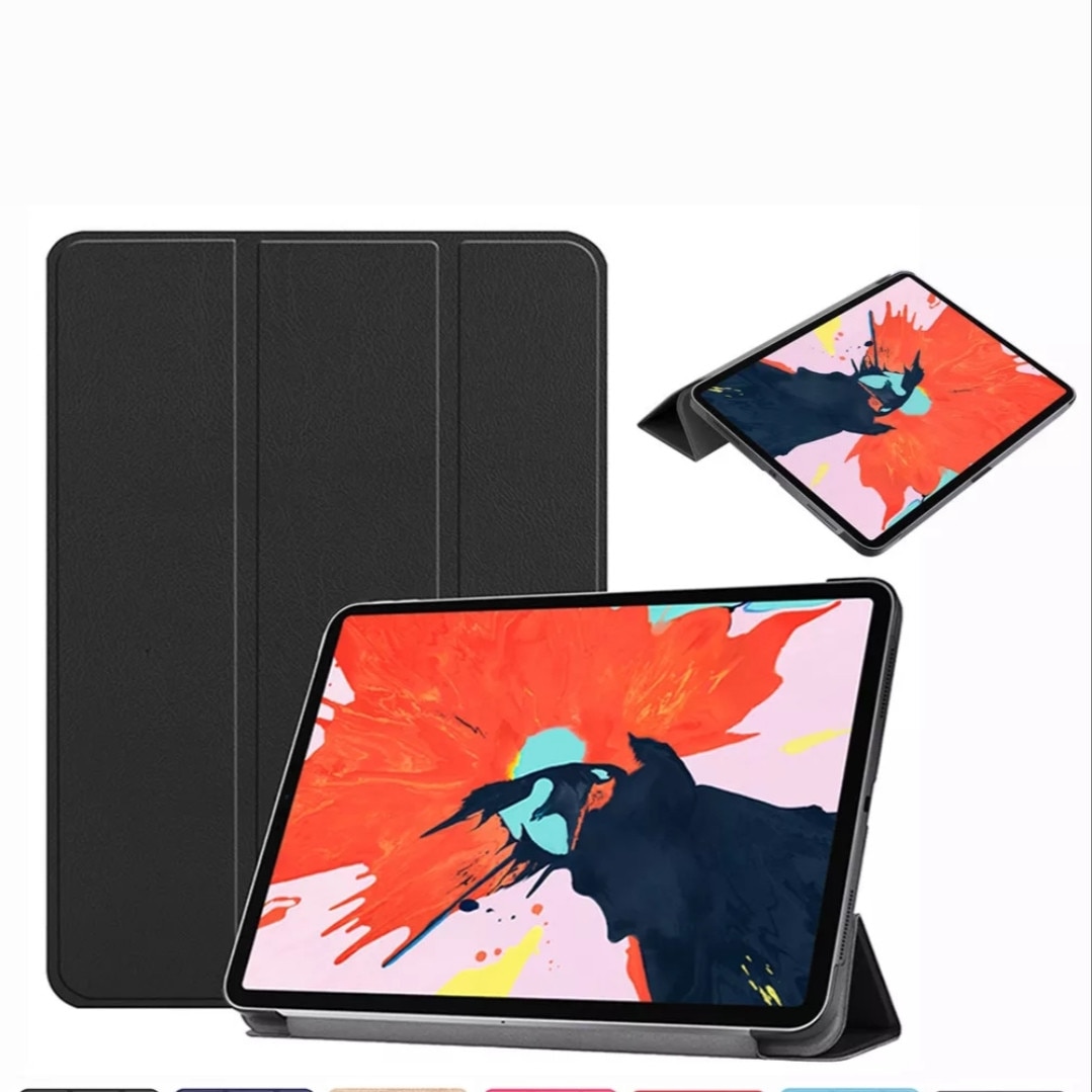 Husa Smart Cover compatibila cu Ipad Pro 10.5", 2017 , inchidere magnetica, functie wake-sleep, Negru