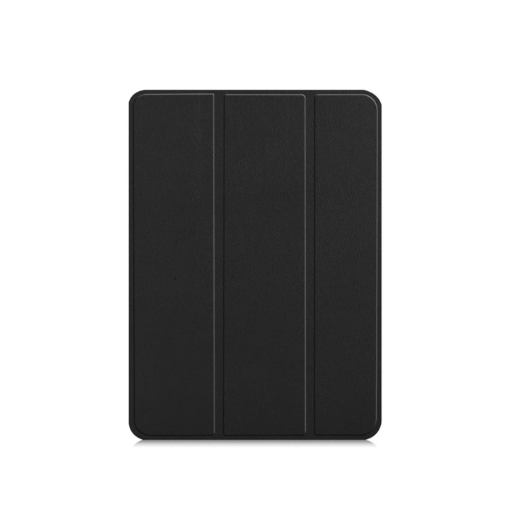 Husa Smart Cover compatibila cu Ipad Pro 11" (2018-2020-2021-2022), inchidere magnetica, functie wake-sleep, Negru, TELGORBCS