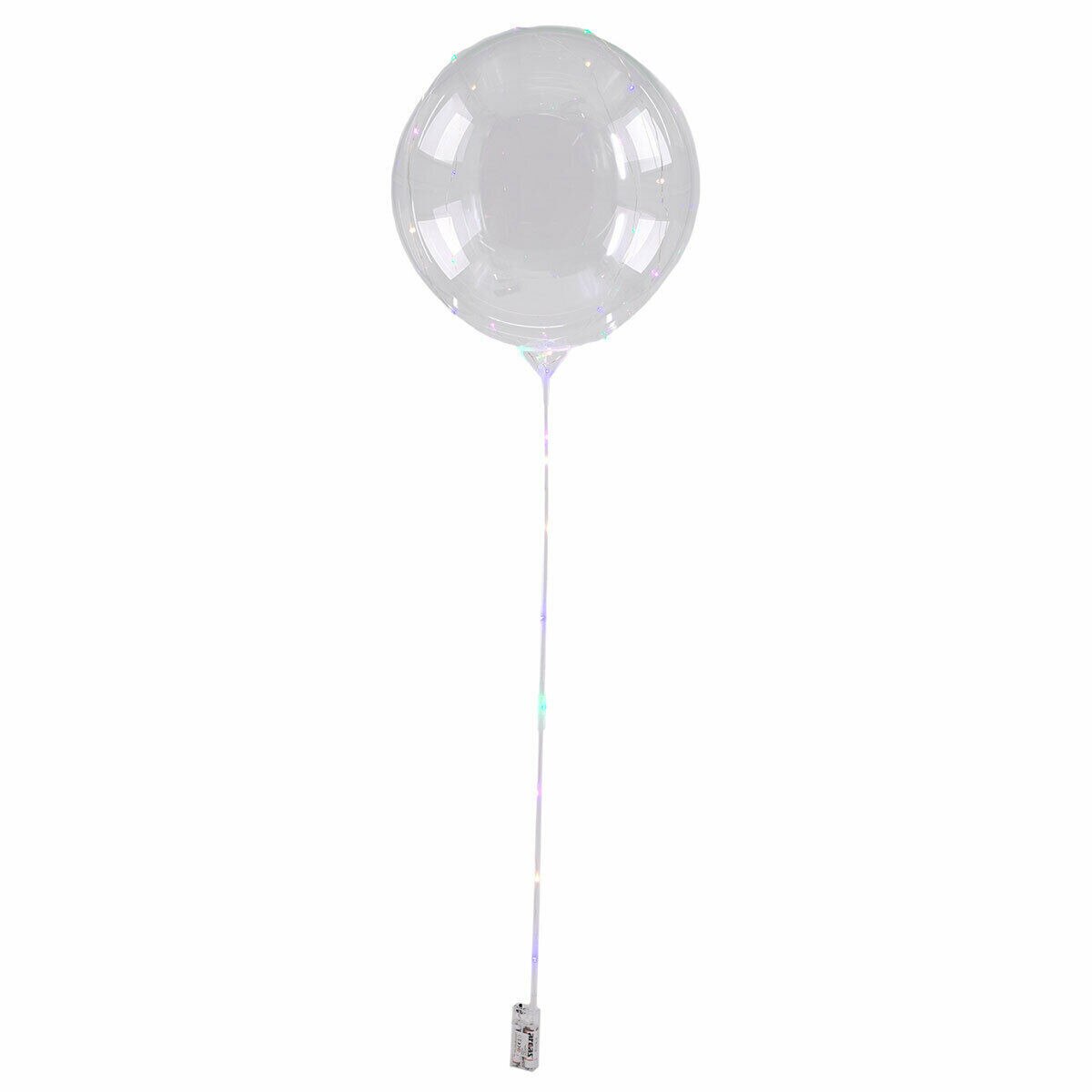 Balon transparent cu instalatie led colorata - ca. 45 cm (umflat), 30 led-uri, Radar 62/0815