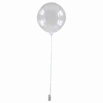 Balon transparent cu instalatie led colorata - ca. 45 cm (umflat), 30 led-uri, Radar 62/0815 Balon transparent cu instalatie led colorata - ca. 45 cm (umflat), 30 led-uri, Radar 62/0815