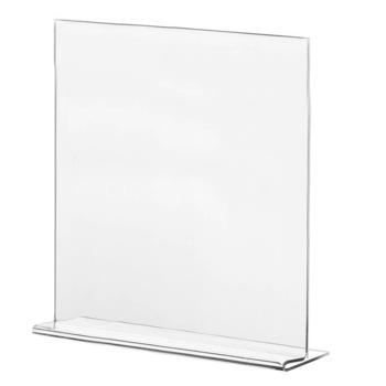 Suport prezentare in T, A3, de birou, plastic transparent, portrait Suport prezentare in T, A3, de birou, plastic transparent, portrait