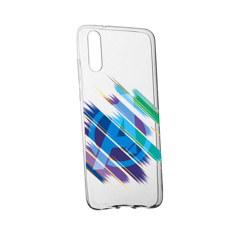 Husa de protectie Marvel Avengers pentru Samsung Galaxy A7 2018, rezistenta la uzura, anti-alunecare, din silicon Premium, 200