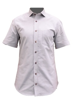 Camasa maneca scurta, Red Mountain, 100% bumbac egiptean, barbati, Gri Camasa maneca scurta, Red Mountain, 100% bumbac egiptean, barbati, Gri