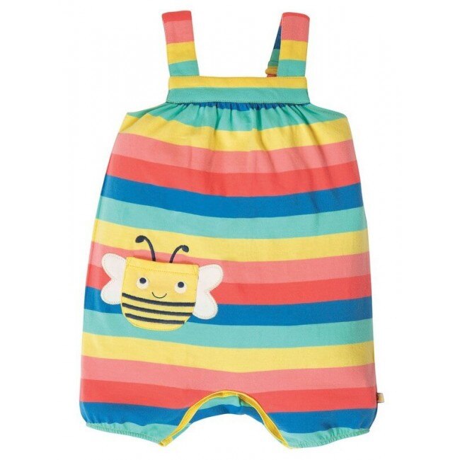 Salopeta Beau Beach, Fete, Multicolor, Frugi, Multicolor, 86-92 CM