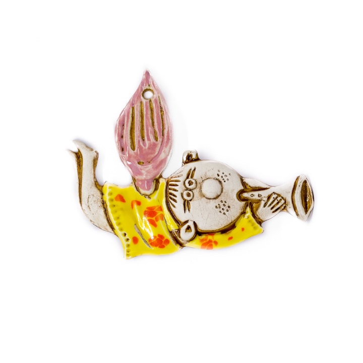 Декорации за стена Спектър керамик Риба със свирка-А019 Н-8см