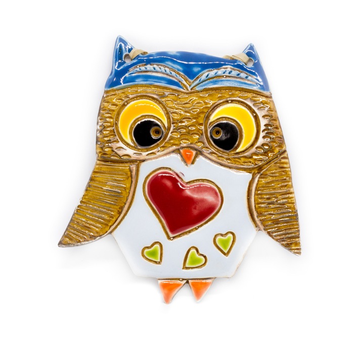 Декорации за стена Спектър керамик Сова А029 Н-14см