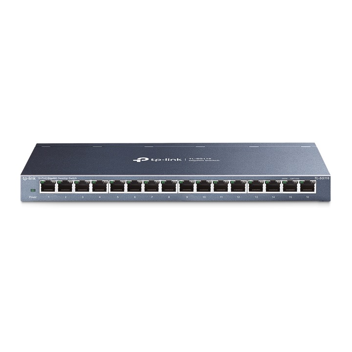 Switch TP-Link TL-SG116P, 16x1000Mbps(16xPOE+)