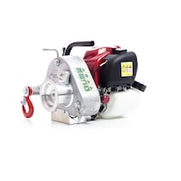 Set troliu vanatoare/ forestier portabil, cu rucsac si accesorii, 7 piese, forta tragere 700 kg