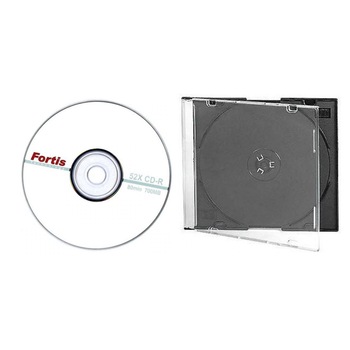 CD-R disc Fortis 700MB/80minute 52x cu carcasa slim inclusa CD-R disc Fortis 700MB/80minute 52x cu carcasa slim inclusa