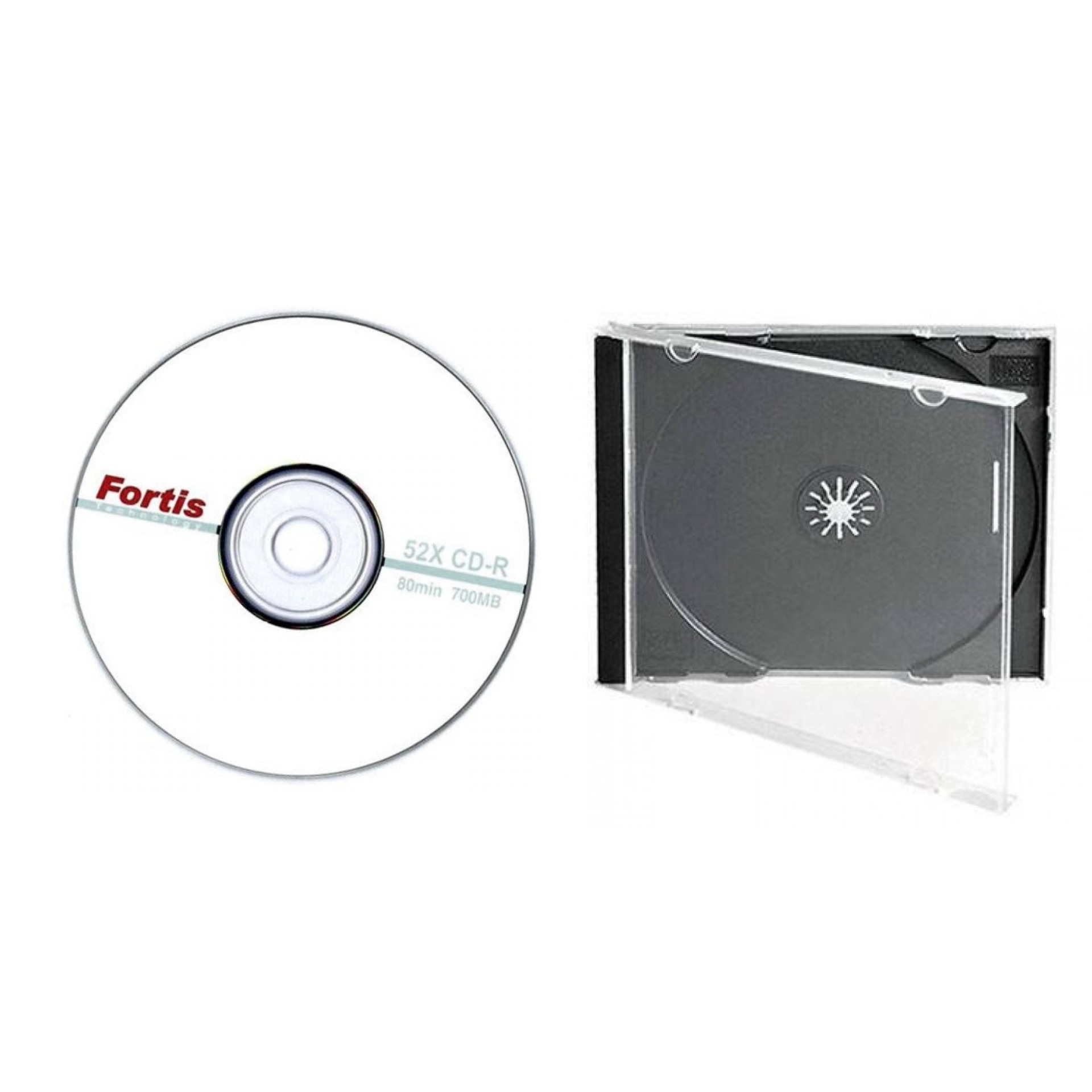 CD-R disc Fortis 700MB/80minute 52x cu carcasa jewel inclusa