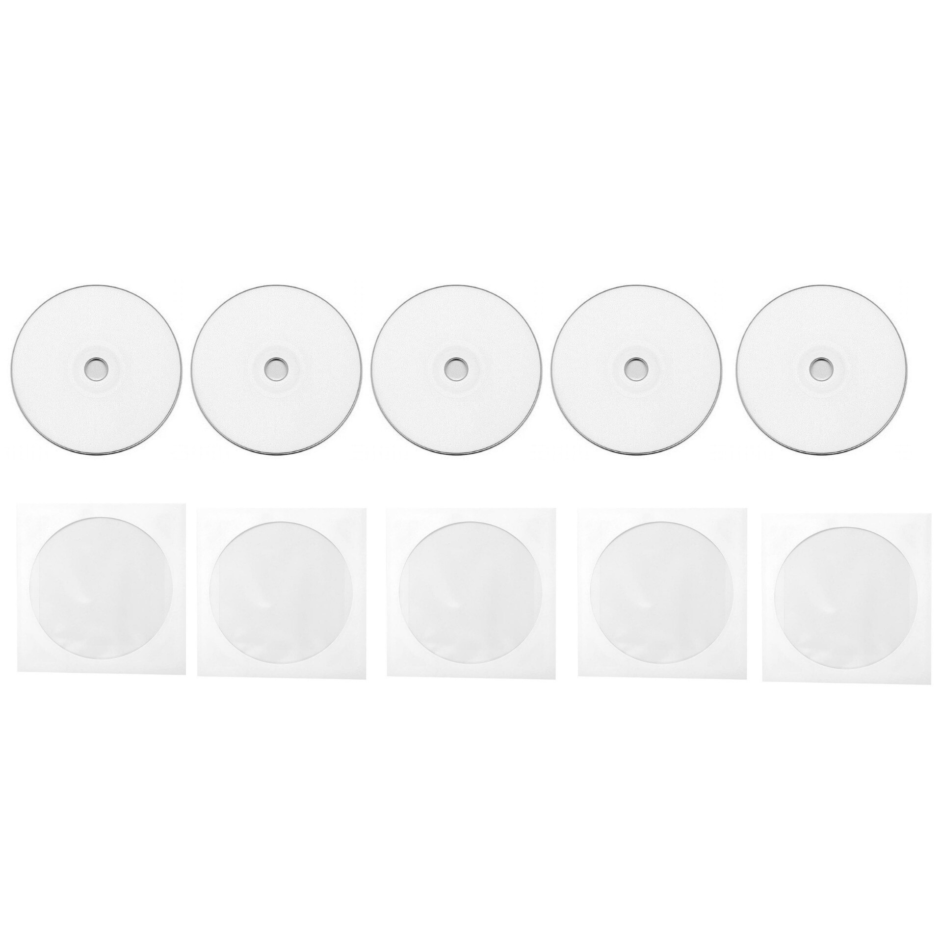 CD-R disc Fortis 700MB/80minute 52x 5 bucati printabil cu plic inclus