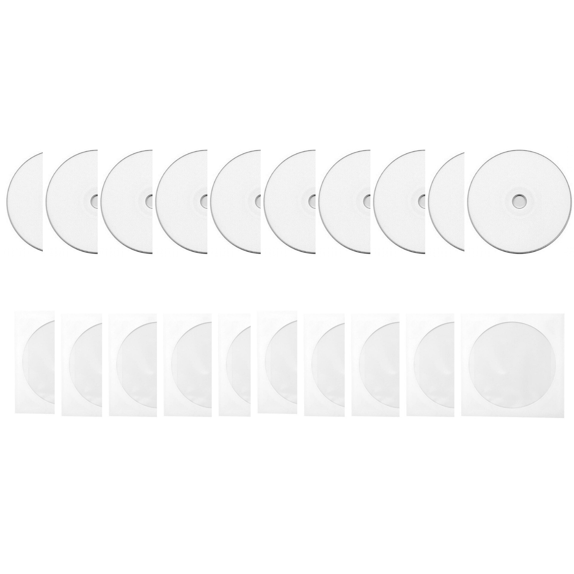 CD-R disc Fortis 700MB/80minute 52x 10 bucati printabil cu plic inclus