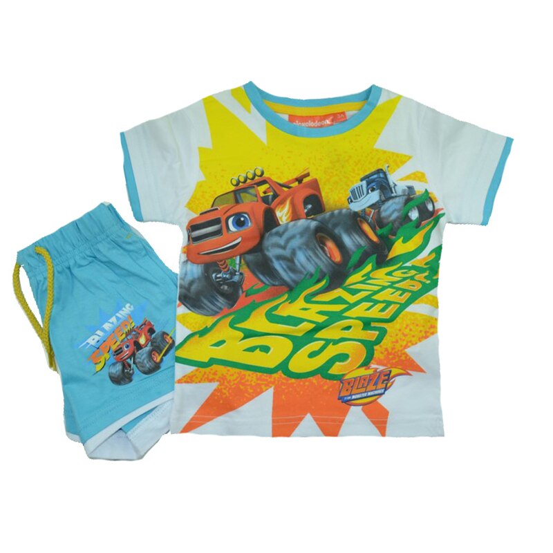 Compleu 2 piese vara baieti Sun City Blaze QE1518A, Multicolor, 116