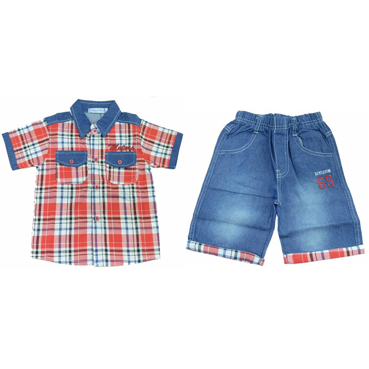 Compleu 2 piese vara baieti HAPPY HOUSE XP004R, Multicolor, 152