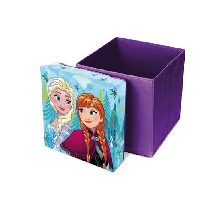 Cutie taburet depozitare jucarii Frozen 31x31x33 Multicolor