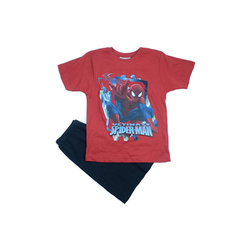 Pijama de vara baieti SETINO Spider Man 860-171, Multicolor, 116