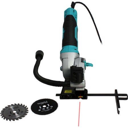Pachet promo: Fierastrau circular electric DETOOLZ, 480W, diametru disc 85mm, taiere lemn 27mm + Manusi sudor universale Alpin Profi