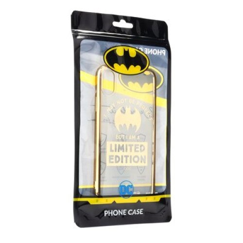 Husa cu licenta iPhone X Bat Girl Luxury Chrome gold