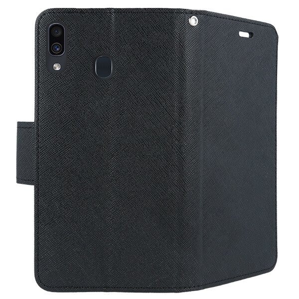 Husa Samsung Galaxy A30 Flip Case Fancy Neagra