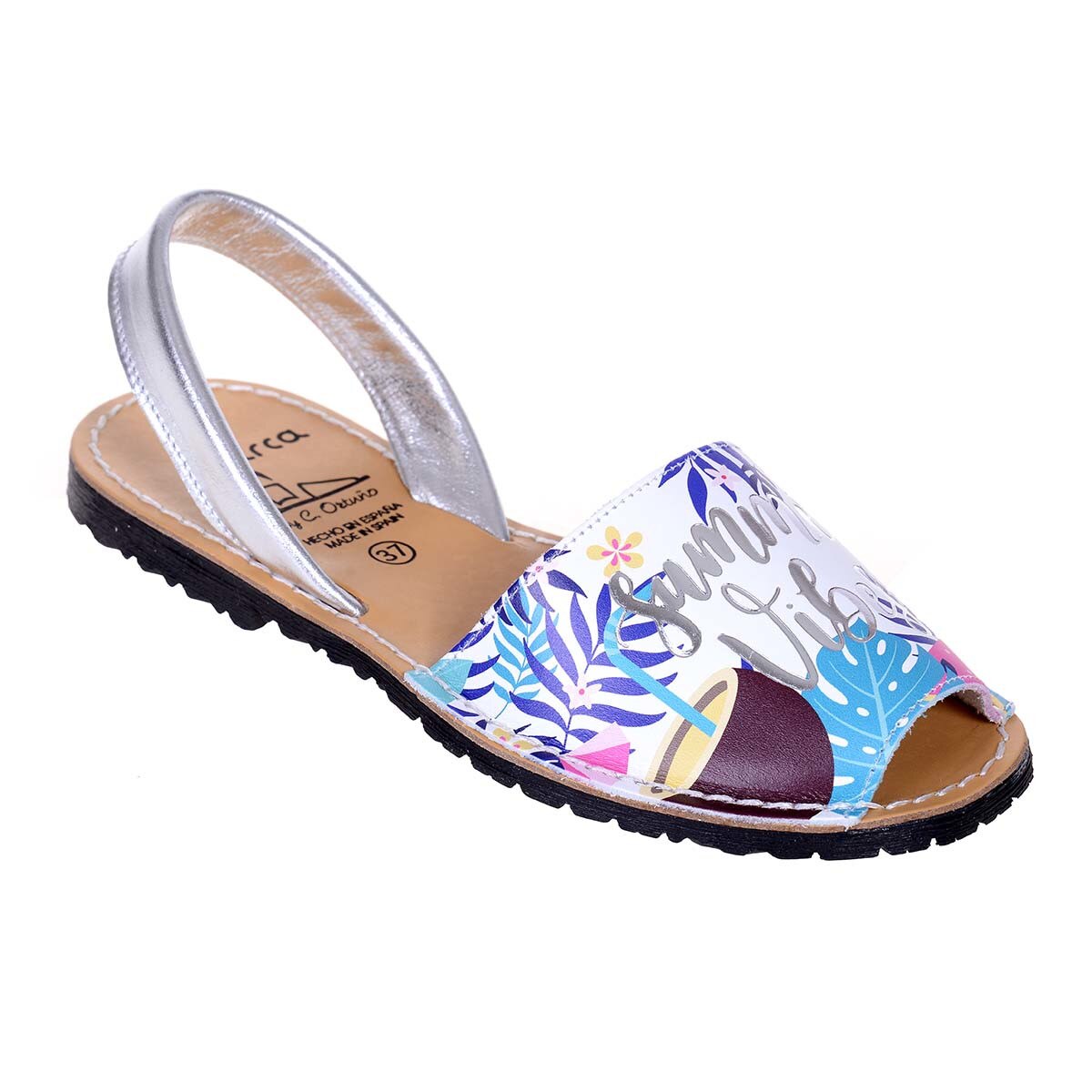Sandale Dama Piele Avarca Summer Vibes A, Alb
