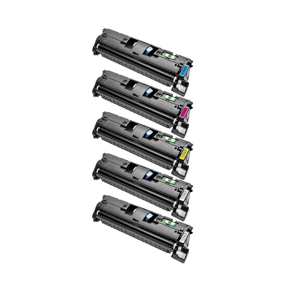 Set 5 Cartuse Q3960A BK/C/M/Y 25000 Pag Compatibile pentru HP LASERJET COLOR 1500, 1500L, 2500, 2500L, 2500N, 2500TN, 2550, 2550L, 2550LN, 2550N, 2820 AIO, 2840 AIO Canon MF 8180CCanon LBP 5200