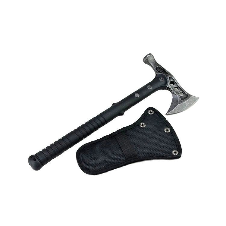 Topor pentru camping si drumetii cu lama din otel inoxidabil, lungime 39 cm