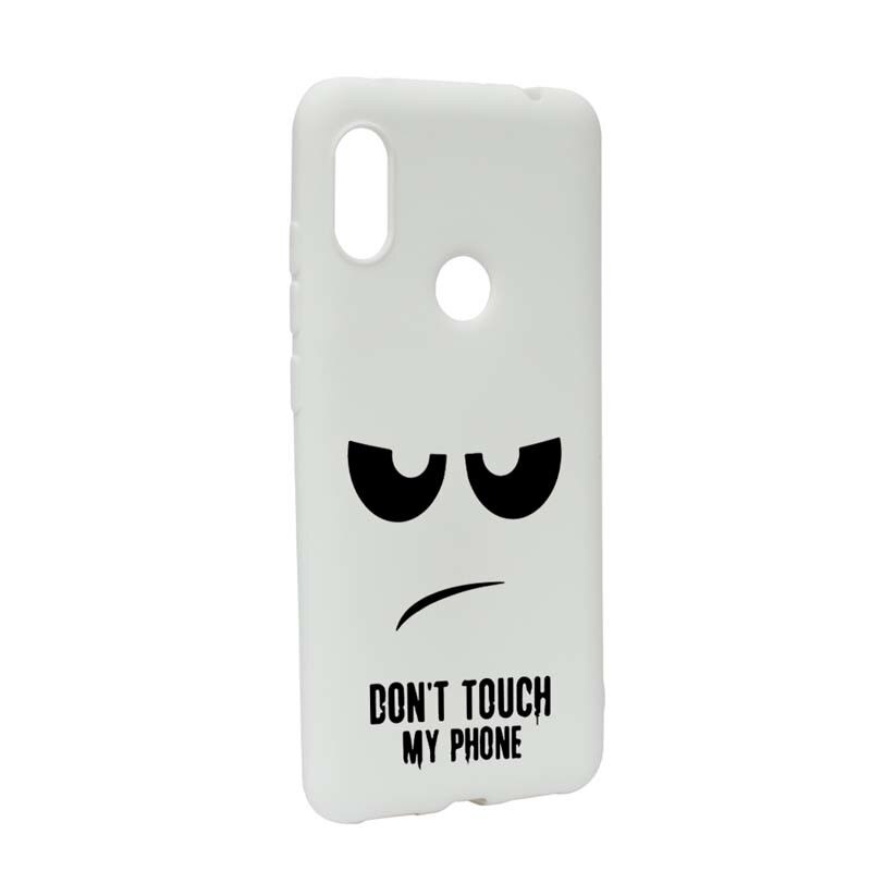 Husa de protectie Don`t Touch My Phone pentru Xiaomi Mi Max 3, rezistenta la uzura, anti-alunecare, din silicon Premium, W90