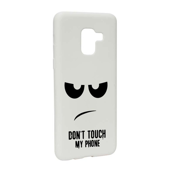 Защитен калъф Don`t Touch My Phone за Samsung Galaxy A5 2018, устойчив на износване, против плъзгане, премиум силикон, W90