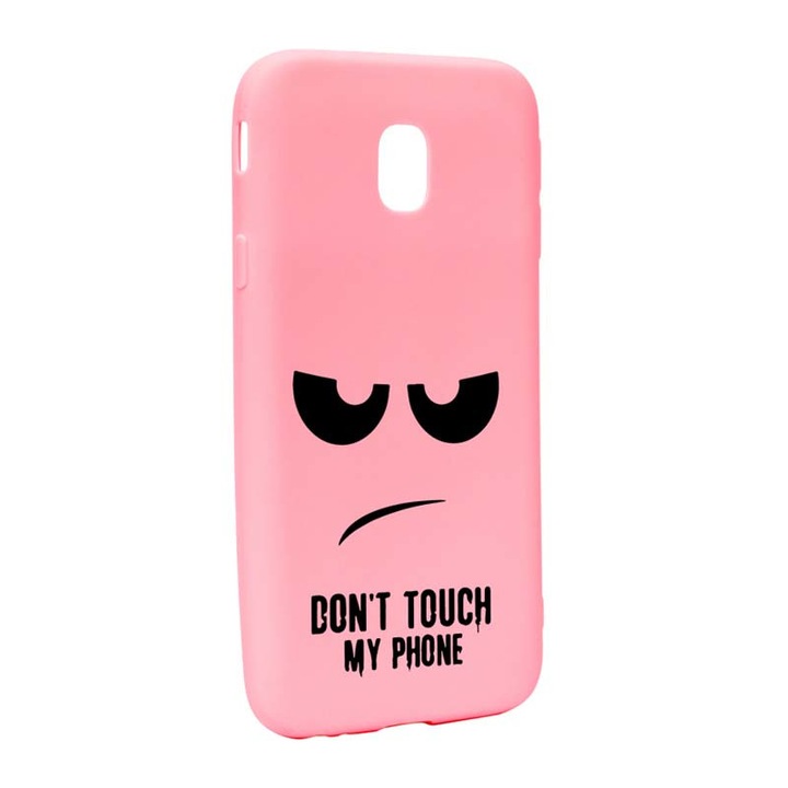 Защитен калъф Don`t Touch My Phone за Samsung Galaxy J7 2018, устойчив на износване, против плъзгане, премиум силикон, P90