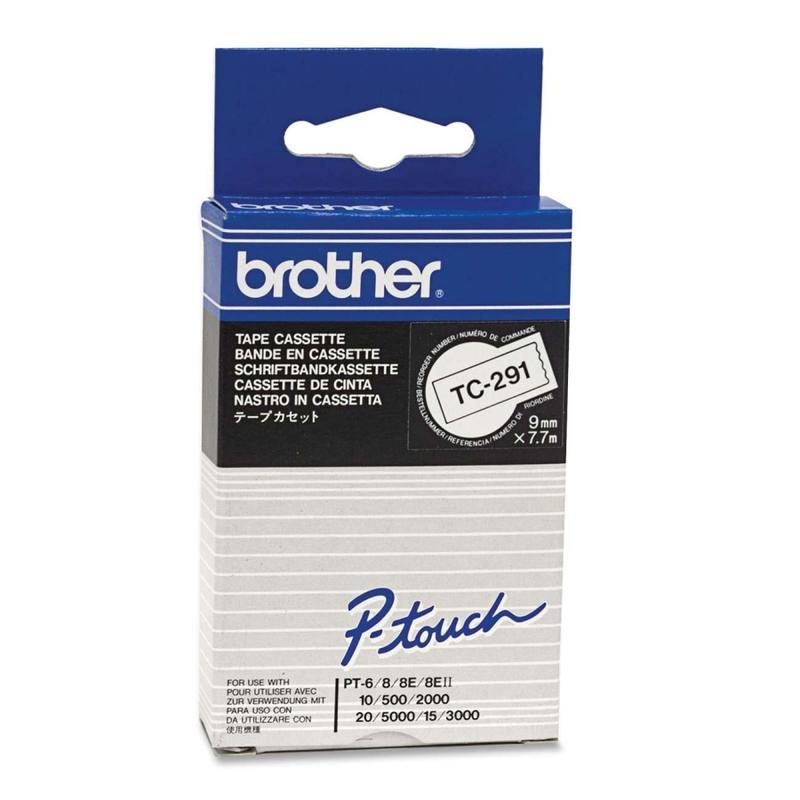 Banda Continua Laminata Etichete Brother TC291, 9mm x 5m