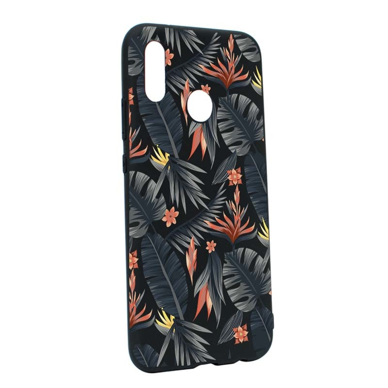 Husa de protectie Tropical Pattern pentru Huawei P20 Lite, rezistenta la uzura, anti-alunecare, din silicon Premium, B88