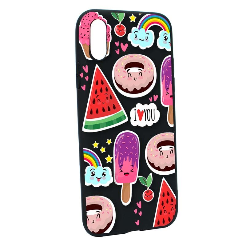 Husa Apple iPhone XS / X, Silicon, Summer Feeling B87